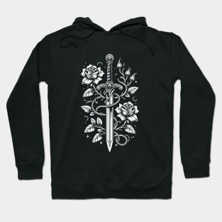 Medievalcore - Sword with Roses Hoodie